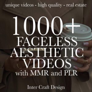 1000+ Aesthetic Faceless Video Reels + Story MRR&PLR resell | Affiliate Marketing, Email, Social Media Instagram Templates Digital + Bonus 40 Newsletter Templates
